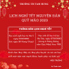 Lịch nghỉ tết Quý Mão 2023